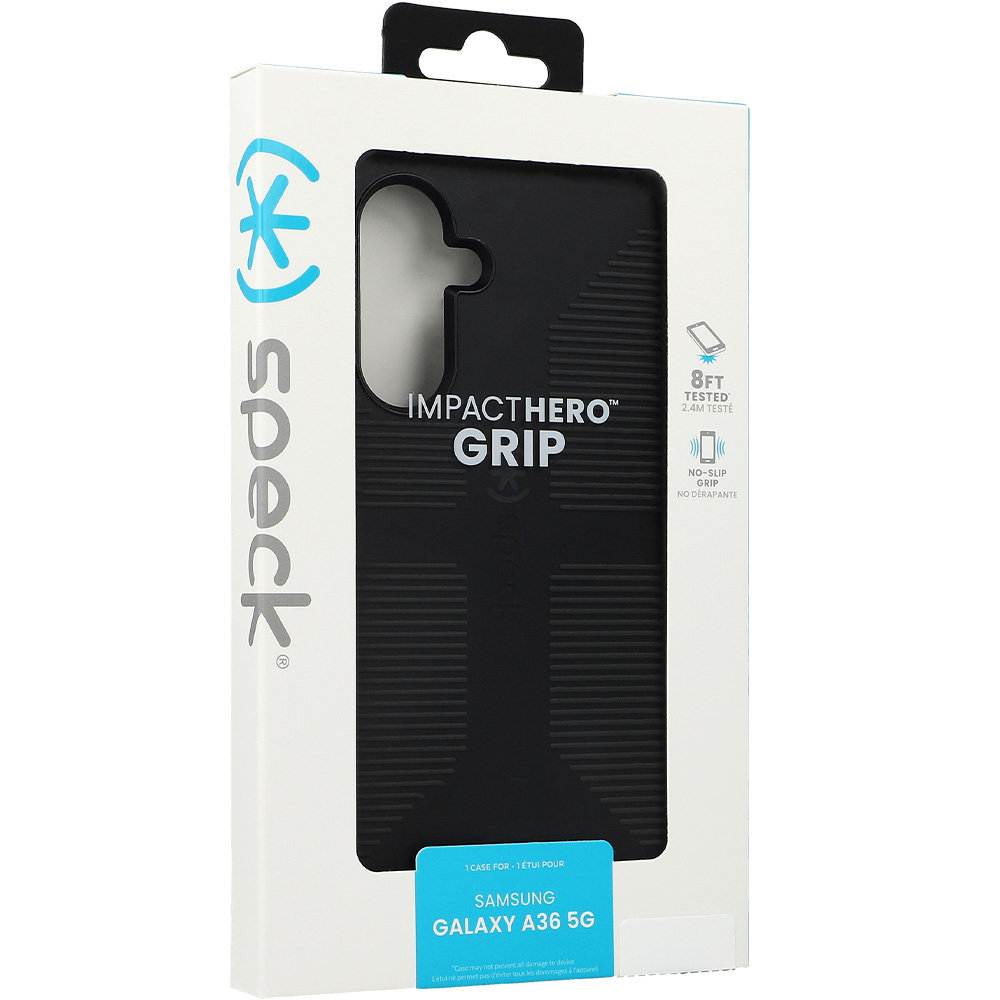 Etui Speck ImpactHero Grip do Galaxy A56 5G / A36 5G, czarne